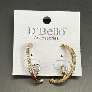 NEW!! D’Bello Gold Tone Earrings
